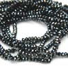 AAA quality Mystic Black Spinel micro faceted Faceted roundell 13 inch strand 3 - 3.5mm approx